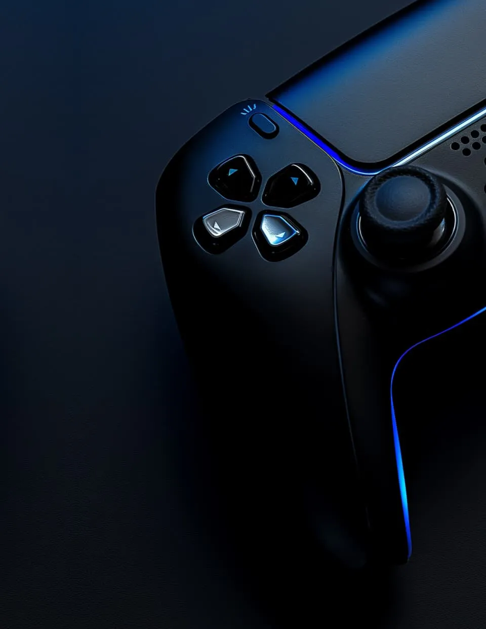 Gaming controller with glow